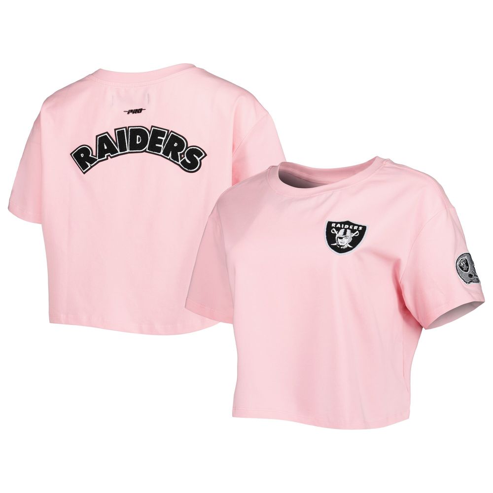 Pro Standard Women's Pro Standard Pink Las Vegas Raiders Cropped Boxy T- Shirt