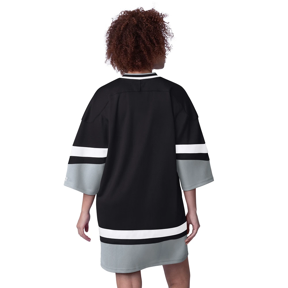 Robe de sport à manches 3/4 Slap Shot Starter Black pour femme des Las Vegas Raiders