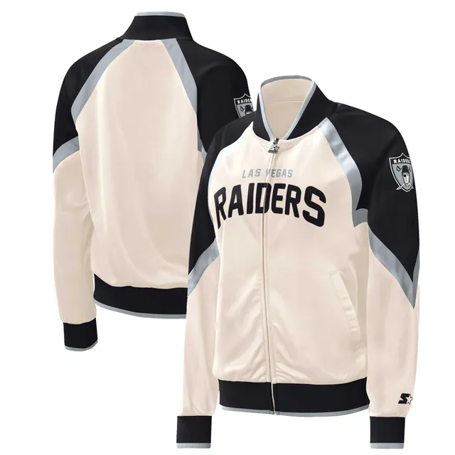 Lids Las Vegas Raiders Cuce Women's Full-Zip Varsity Jacket