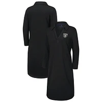 Women's Tommy Bahama Black Las Vegas Raiders Ashby Isles Three-Quarter Length Sleeve Pullover
 Jersey Dress