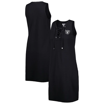 Robe à lacets Tommy Bahama noire Las Vegas Raiders Island Cays pour femmes