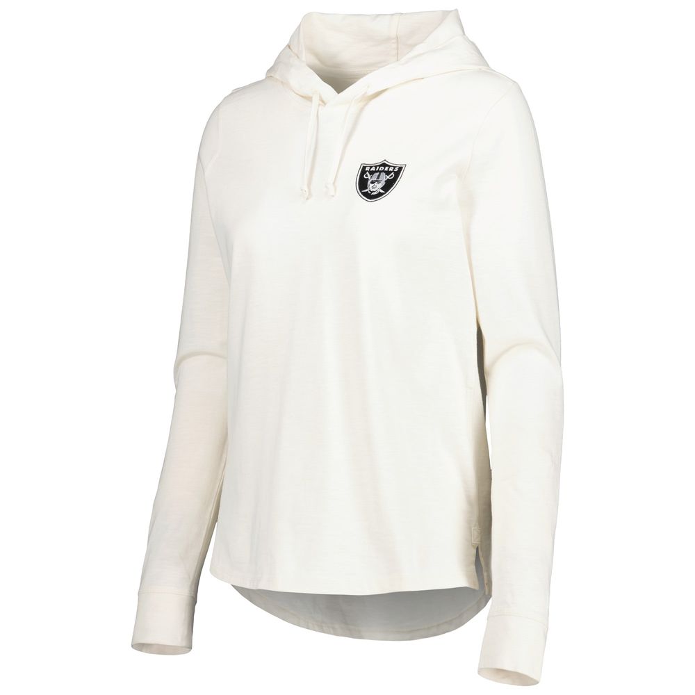 Women's Tommy Bahama Cream Las Vegas Raiders Ashby Isles Jersey Pullover Hoodie