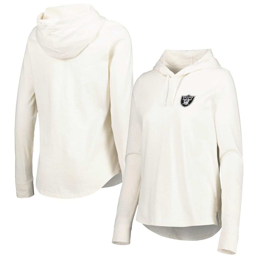 Las Vegas Raiders Women's Sweatshirt Antigua Jackpot Pullover Hoodie Grey