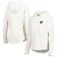 Women's Tommy Bahama Cream Las Vegas Raiders Ashby Isles Jersey Pullover Hoodie