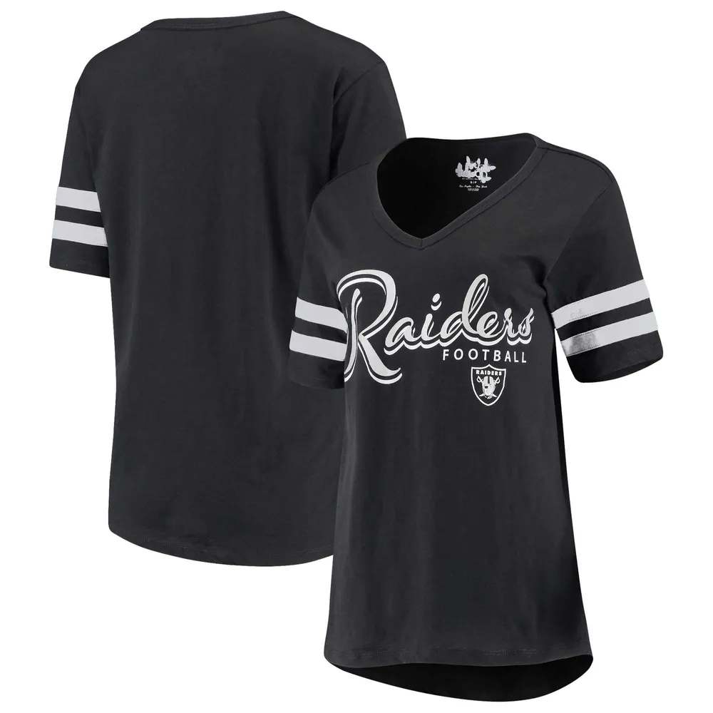 Lids Las Vegas Raiders Touch Women's Triple Play V-Neck T-Shirt