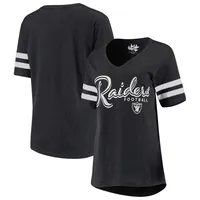 Touch Women's Black Colorado Rockies Triple Play V-Neck T-shirt