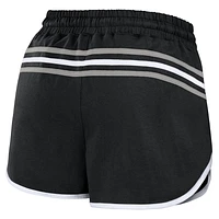 Short à ourlet noir Las Vegas Raiders pour femme WEAR by Erin Andrews