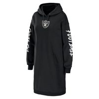 Women's WEAR by Erin Andrews Black Las Vegas Raiders Hoodie Dress