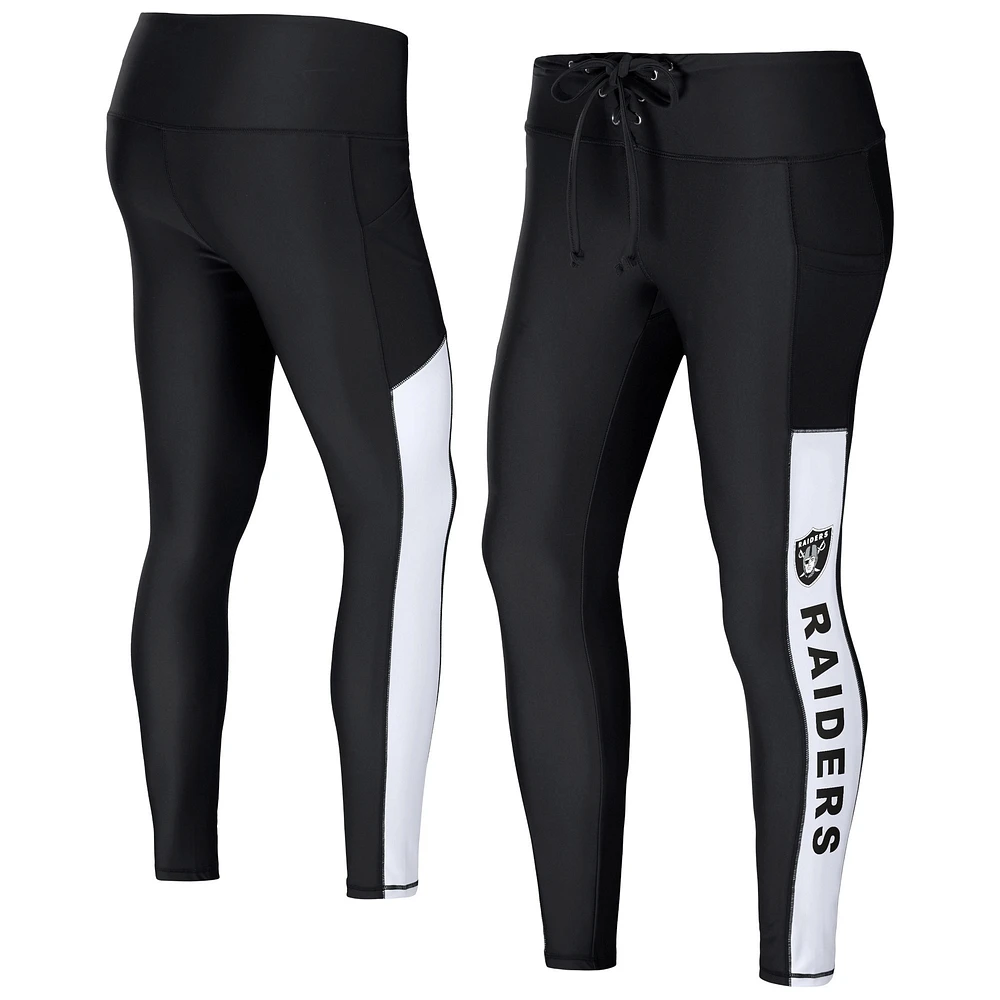 Legging noir WEAR by Erin Andrews des Las Vegas Raiders pour femmes