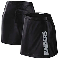 Jupe portefeuille noire Las Vegas Raiders pour femme WEAR by Erin Andrews x Gracie Hunt