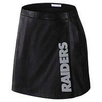 Women's WEAR by Erin Andrews x Gracie Hunt Black Las Vegas Raiders Wrap Skirt