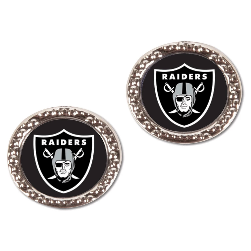 Women's WinCraft Las Vegas Raiders Round Post Earrings