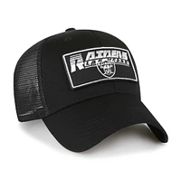 Youth '47 Black Las Vegas Raiders Levee MVP Trucker Adjustable Hat