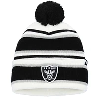 Youth '47 White Las Vegas Raiders Stripling Cuffed Knit Hat with Pom