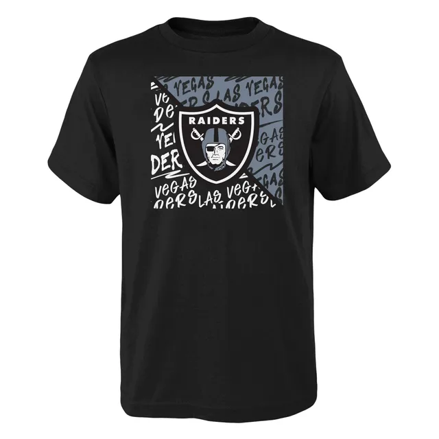 Men's Fanatics Branded Davante Adams Black Las Vegas Raiders Player Icon Name & Number T-Shirt