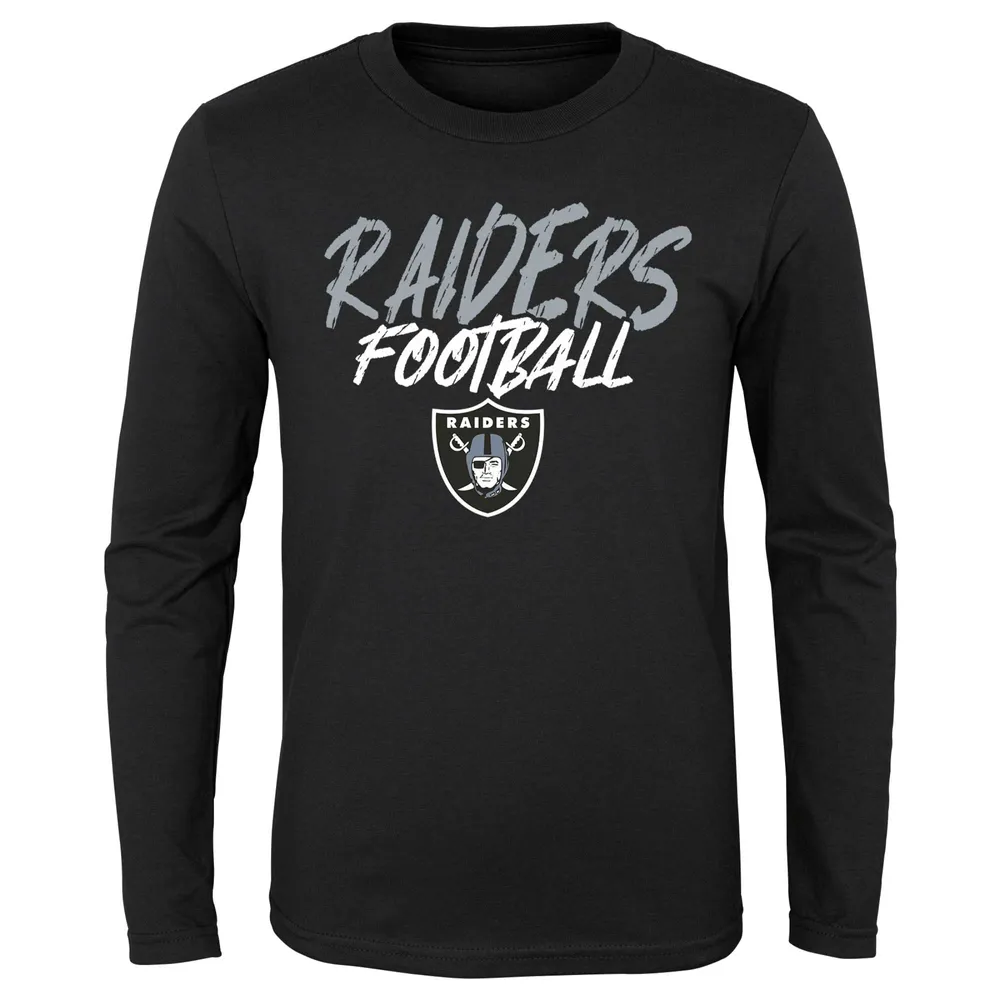 Lids Las Vegas Raiders Nike Youth Icon Football T-Shirt - Black