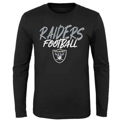 NFL Las Vegas Raiders Men's Long Sleeve T-Shirt White Medium