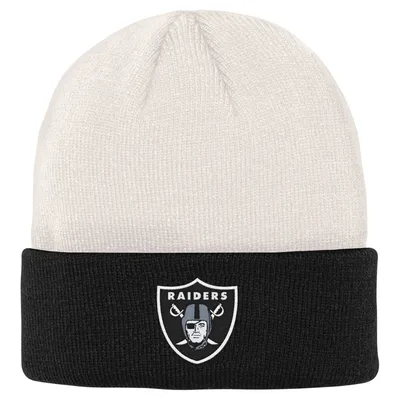 Lids Las Vegas Raiders WEAR by Erin Andrews Women's Double Jacquard Cuffed  Knit Hat with Pom and Gloves Set - Black