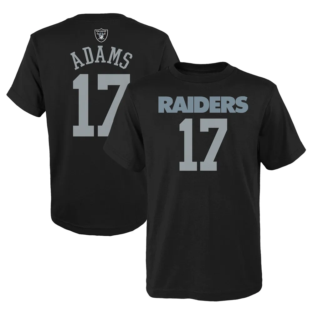 Davante Adams Las Vegas Raiders Men's Black Name & Number Logo T