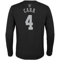 Derek Carr Las Vegas Raiders Youth Player Name & Number Long