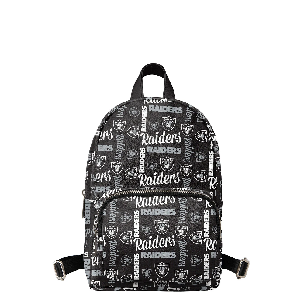 Youth FOCO Black Las Vegas Raiders Repeat Brooklyn Mini Backpack