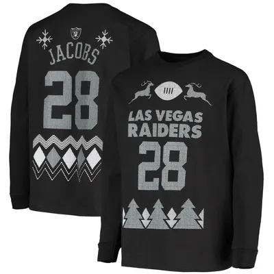 Josh Jacobs Las Vegas Raiders Nike Name & Number T-Shirt - Gray