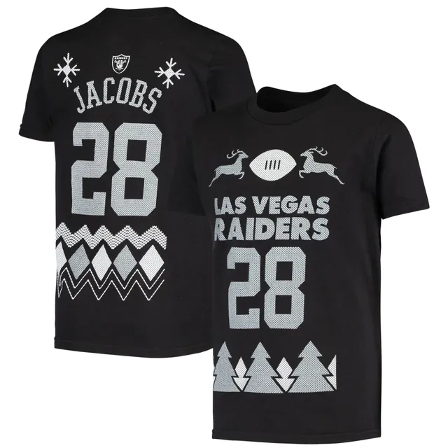 Nike Men's Josh Jacobs White Las Vegas Raiders Name and Number T-Shirt