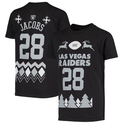 Men's Fanatics Branded Josh Jacobs Cream/Black Las Vegas