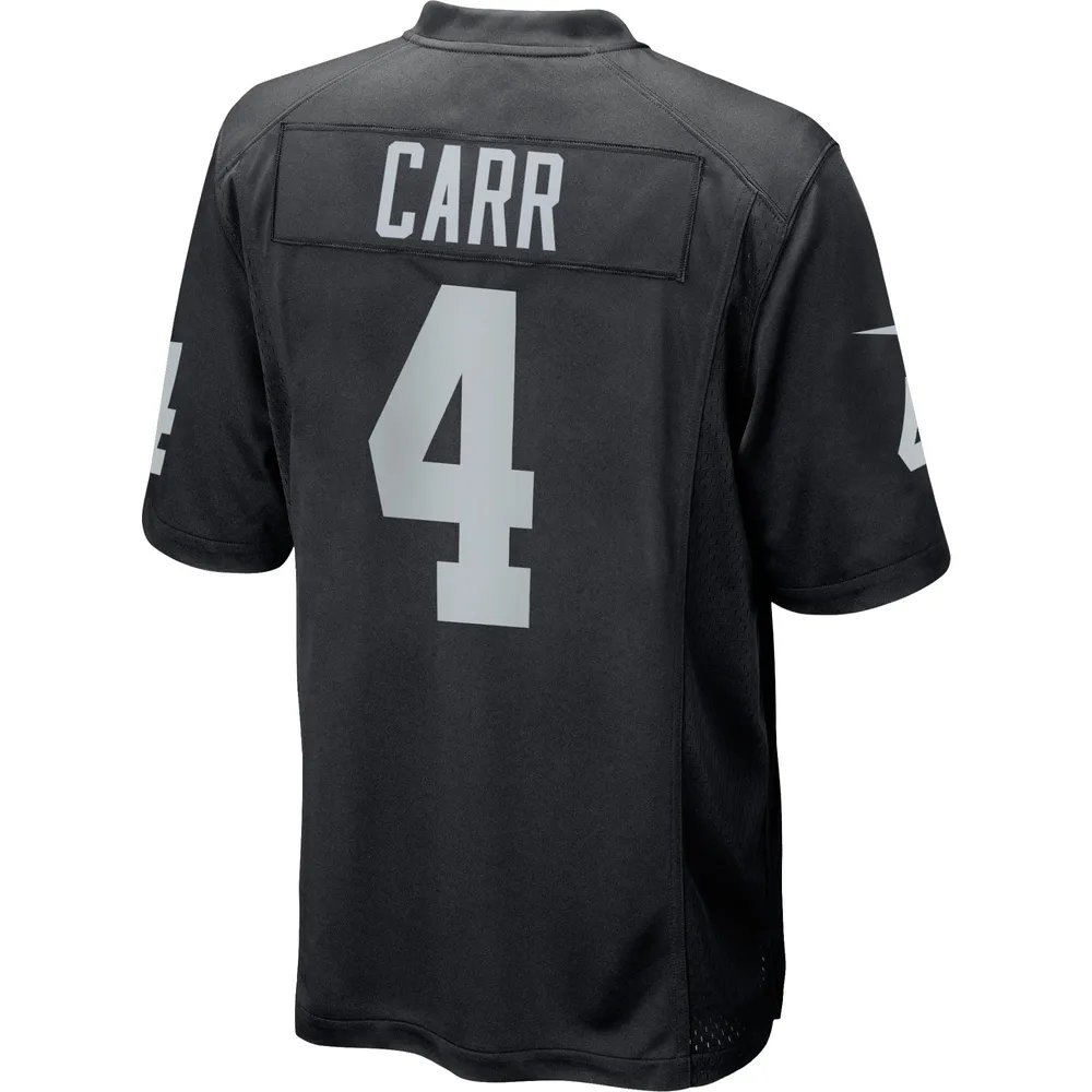 Nike Youth Las Vegas Raiders Derek Carr Nike Black Team Color Game