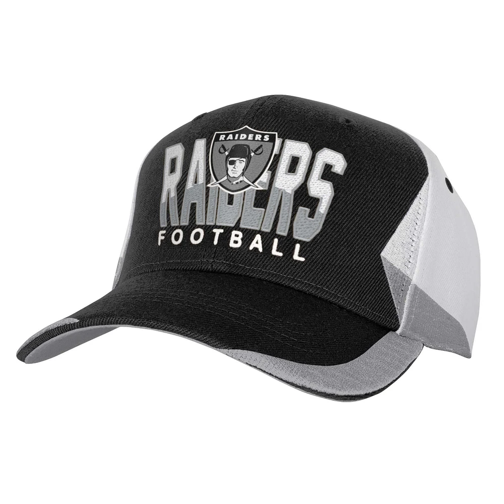 Casquette réglable précourbée Retrodome Las Vegas Raiders noire Mitchell & Ness pour jeune