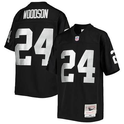 Jeunesse Mitchell & Ness Charles Woodson Noir Las Vegas Raiders 1998 Legacy Joueur retraité Maillot