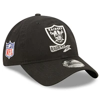 Youth New Era Black Las Vegas Raiders 2022 Sideline - 9TWENTY Adjustable Hat