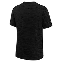 T-shirt Nike noir pour jeunes Las Vegas Raiders Sideline Velocity Performance