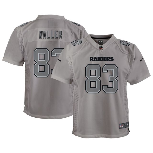 Maillot de jeu Atmosphere des Las Vegas Raiders Nike Darren Waller gris pour jeune