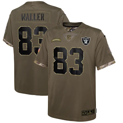 Maillot Nike Darren Waller pour jeunes Las Vegas Raiders Salute To Service Player Limited Olive