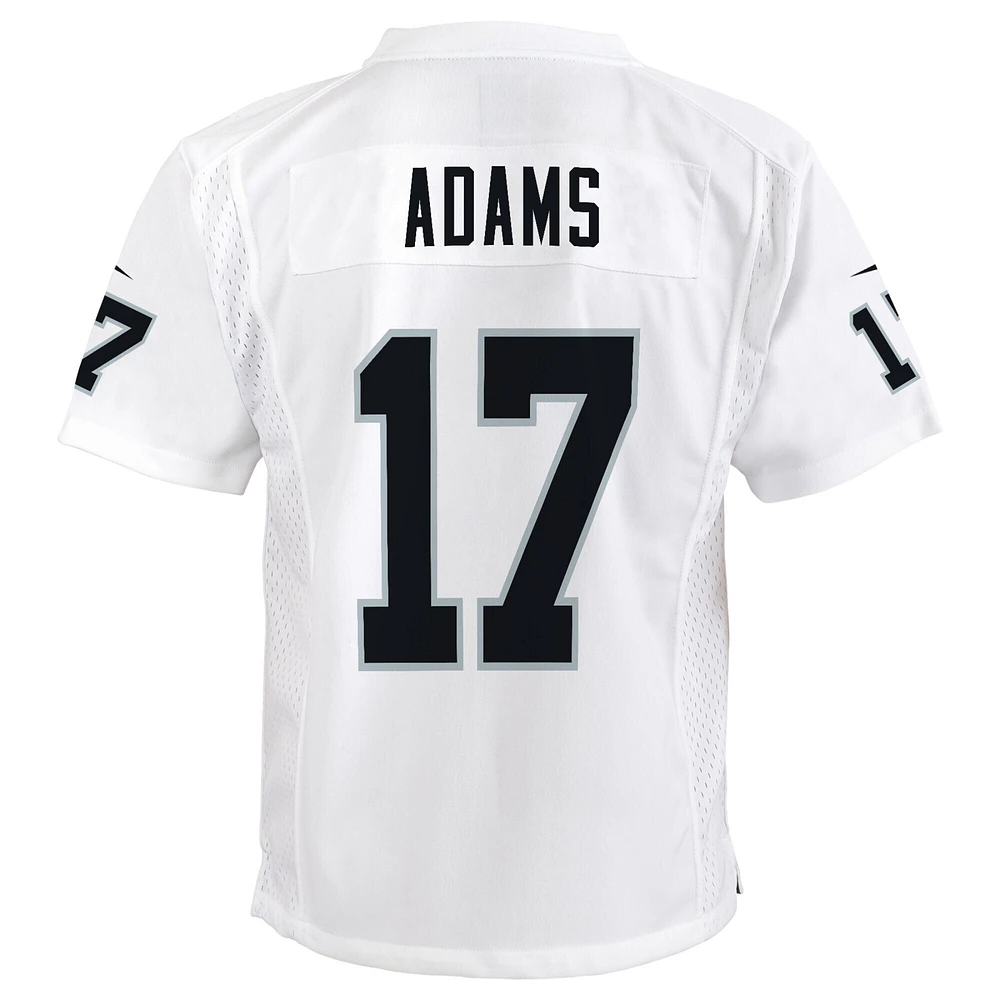 Maillot de match Nike Davante Adams blanc pour jeunes des Raiders Las Vegas