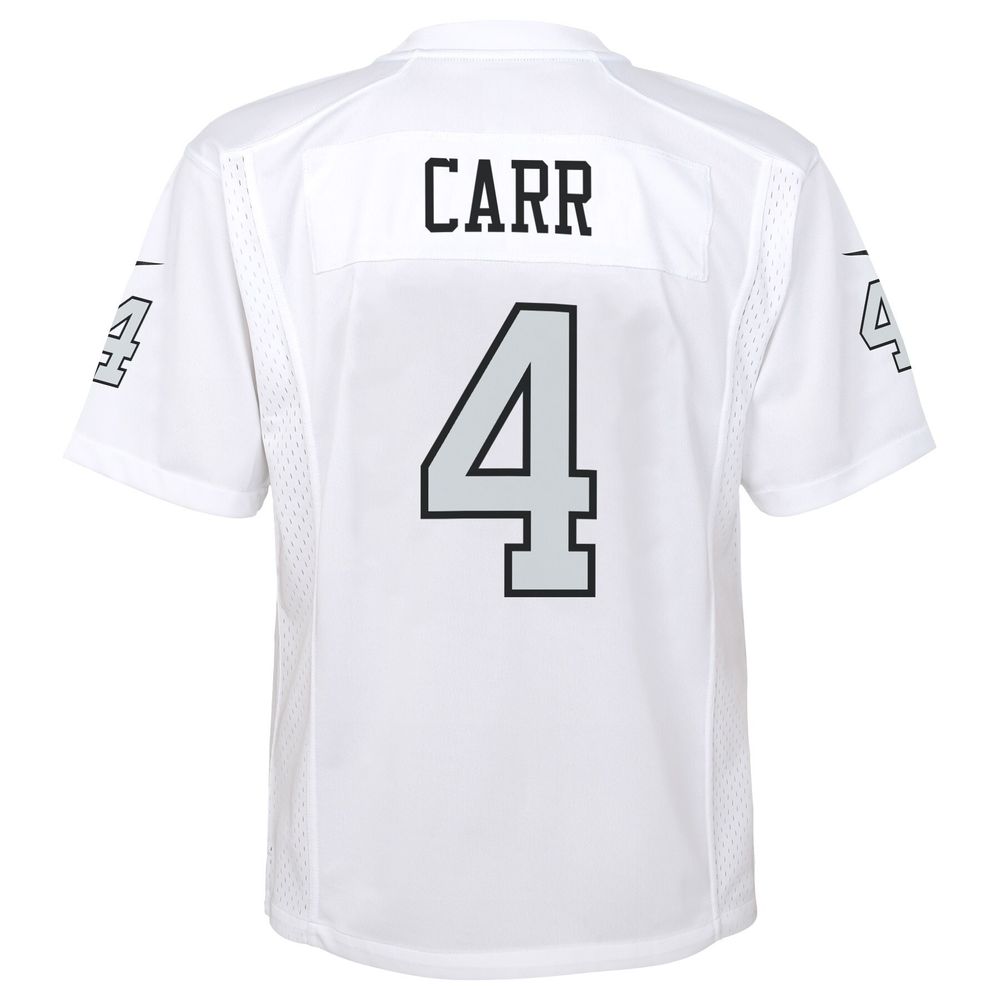 Women's Las Vegas Raiders Derek Carr Nike White Player Jersey