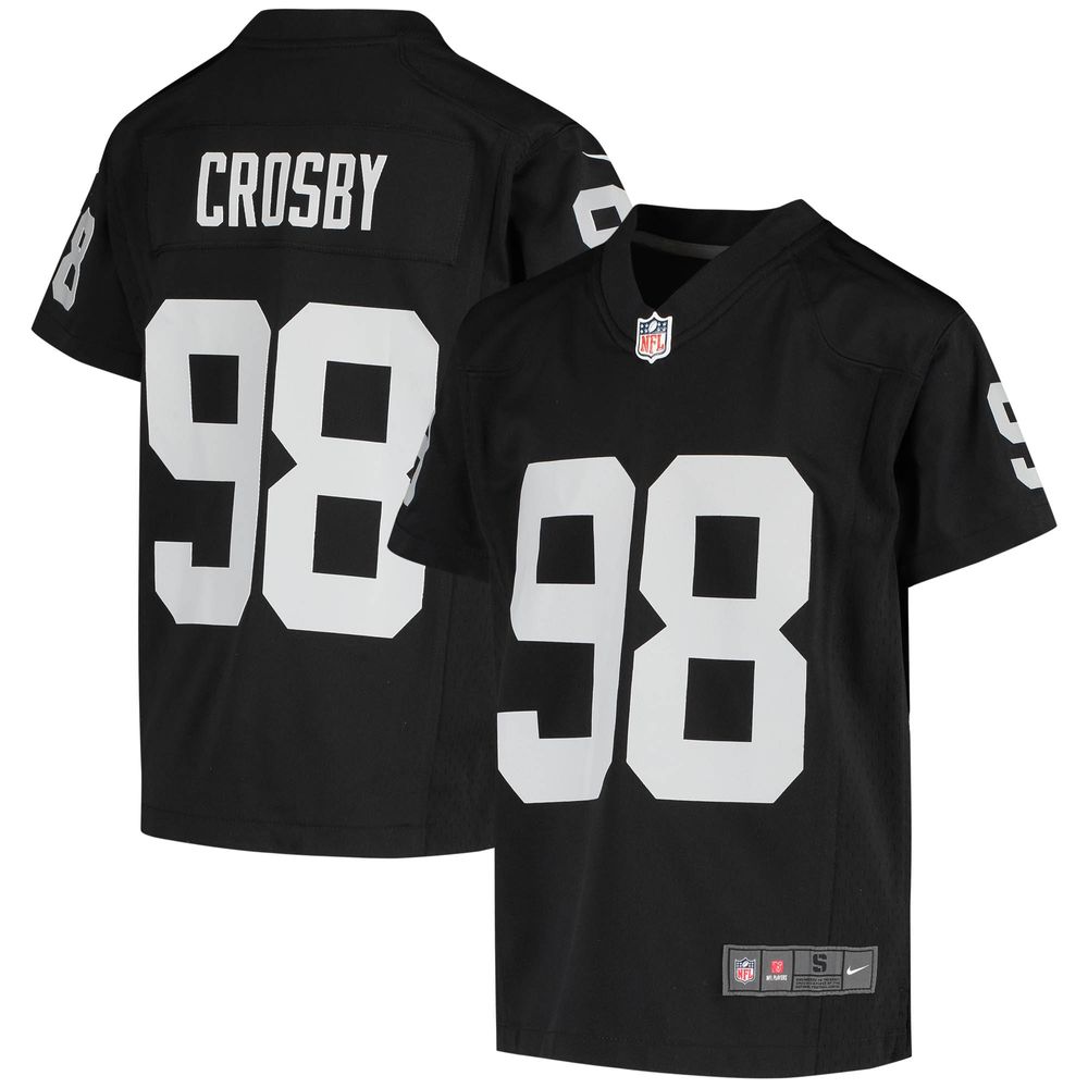 Youth Nike Maxx Crosby Black Las Vegas Raiders Game Jersey