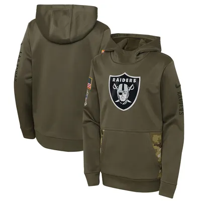 Nike Women's Olive Las Vegas Raiders 2021 Salute To Service Therma