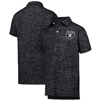 Polo en fil nuageux Wes & Willy pour jeunes Las Vegas Raiders noir