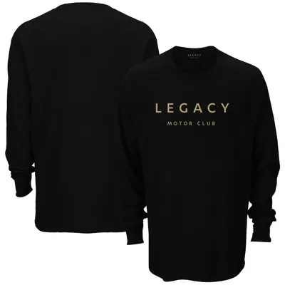 LEGACY Motor Club Checkered Flag Team Long Sleeve T-Shirt - Black