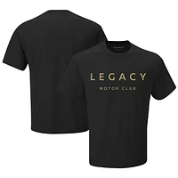 T-shirt noir pour homme avec drapeau à damier Legacy Motor Club Team