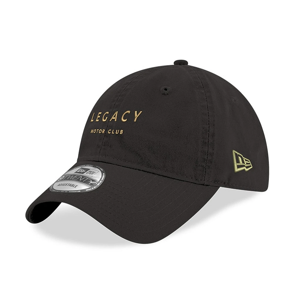 Casquette réglable 9TWENTY pour homme LEGACY Motor Club Team noire délavée aux enzymes New Era