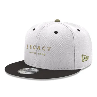 Men's New Era White/Black LEGACY Motor Club 9FIFTY Snapback Hat