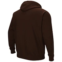 Men's Colosseum Brown Lehigh Mountain Hawks Isle Pullover Hoodie