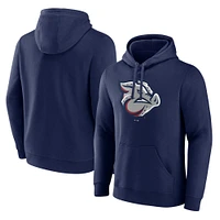 Men's Fanatics  Navy Lehigh Valley IronPigs Logo Fleece Pullover Hoodie