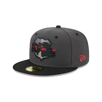 Men's New Era Gray Lehigh Valley IronPigs Theme Nights 59FIFTY Fitted Hat