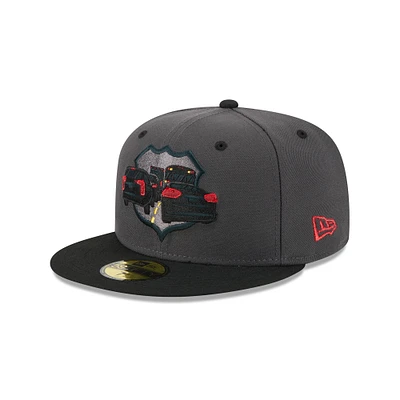 Men's New Era Gray Lehigh Valley IronPigs Theme Nights 59FIFTY Fitted Hat