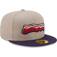 Casquette ajustée 59FIFTY IronPigs Authentic Collection Lehigh Valley grise pour homme de New Era