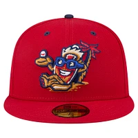 Men's New Era Red Lehigh Valley IronPigs Copa de la Diversión 59FIFTY Fitted Hat